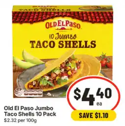 IGA Old El Paso Jumbo Taco Shells offer