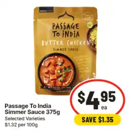 IGA Passage To India Simmer Sauce offer