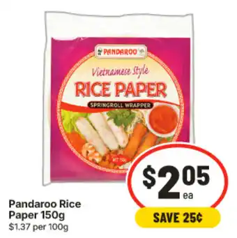 IGA Pandaroo Rice Paper offer