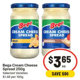 IGA Bega Cream Cheese Spread offer