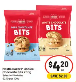 IGA Nestlé Bakers' Choice Chocolate Bits offer