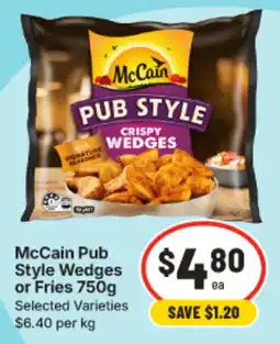 IGA McCain Pub Style Wedges offer