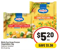 IGA Birds Eye Snap Frozen Vegetables offer