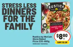 IGA Rustica by McCain Stone Baked Pizza offer