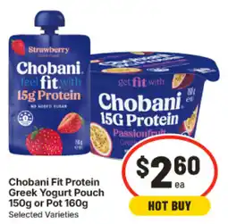 IGA Chobani Fit Protein Greek Yogurt offer