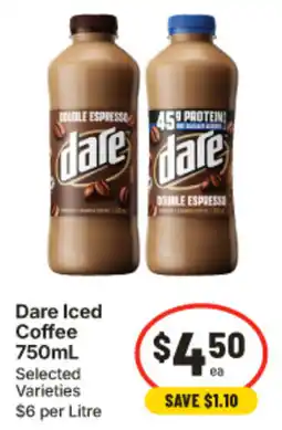 IGA Dare Iced Coffee offer