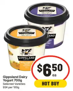 IGA Gippsland Dairy Yogurt offer