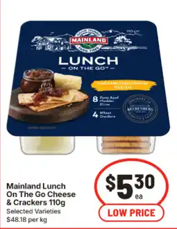 IGA Mainland Lunch On The Go Cheese & Crackers offer
