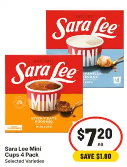 IGA Sara Lee Mini Cups offer