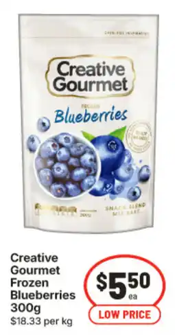 IGA Creative Gourmet Frozen Blueberries offer