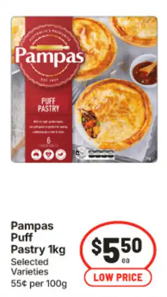 IGA Pampas Puff Pastry offer