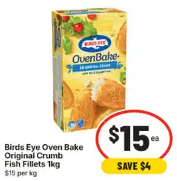 IGA Birds Eye Oven Bake Original Crumb Fish Fillets offer