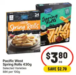 IGA Pacific West Spring Rolls offer