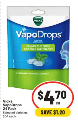 IGA Vicks VapoDrops offer