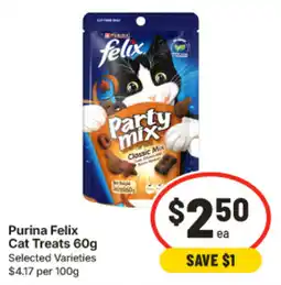 IGA Purina Felix Cat Treats offer