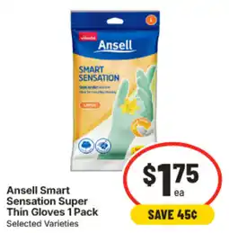 IGA Ansell Smart Sensation Super Thin Gloves offer
