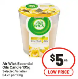 IGA Air Wick Essential Oils Candle offer