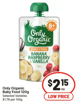 IGA Only Organic Baby Food offer