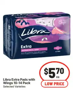 IGA Libra Extra Pads with Wings offer