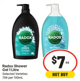 IGA Radox Shower Gel 1 Litre offer