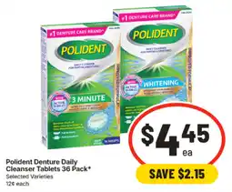 IGA Polident Denture Daily Cleanser Tablets offer