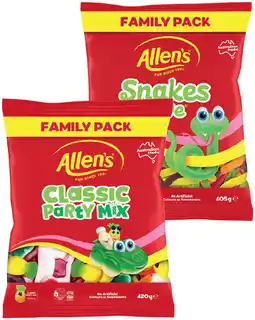 IGA Allen’s Lollies Family‑420g Selected Varieties offer