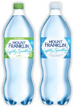 IGA Mount Franklin Lightly Sparkling Water Selected Varieties offer