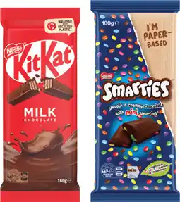 IGA Nestlé Chocolate Block 118‑180g Selected Varieties offer