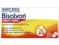Chempro Bisolvon Chesty Forte 8mg 100 Tablets offer