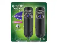 Nicorette Quick Mist Berry 150 Sprays Duo Pack