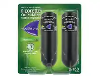 Chempro Nicorette Quick Mist 150 Sprays Duo Pack offer