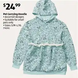 ALDI Pet Carrying Hoodie offer