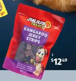 ALDI Julius Treatz Kangaroo Jerky Strips offer
