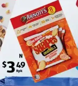ALDI Arnott's Shapes Originals offer