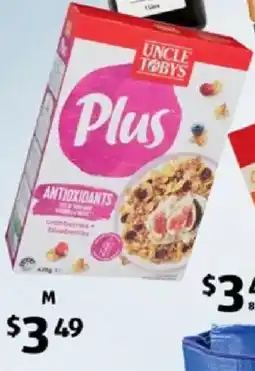 ALDI Uncle Tobys Plus offer