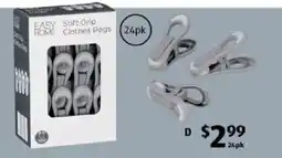 ALDI Soft grip clothes pegs offer