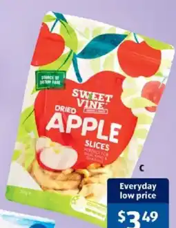 ALDI Sweet Vine Dried Apple Slices offer