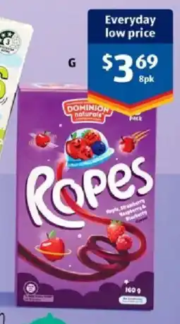 ALDI Dominion naturals Ropes offer