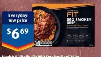 ALDI Health & Vitality Fit BBQ Smokey Beef offer