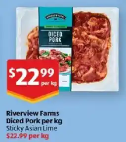 ALDI Riverview Farms Diced Pork offer