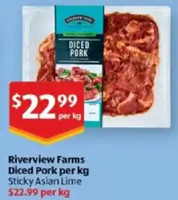 ALDI Riverview farms diced pork offer