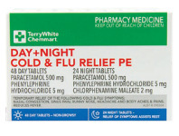 Terry White TerryWhite Chemmart Day + Night Cold & Flu Relief PE 72 Tablets offer