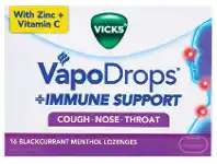 Terry White Vicks VapoDrops + Immune Support 16 Pack - Blackcurrant offer