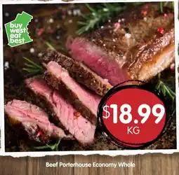 Spudshed Beef Porterhouse Economy Whole offer