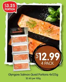 Spudshed Glyngore Salmon Quad Portions offer
