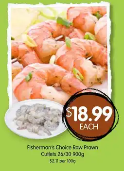 Spudshed Fisherman's Choice Raw Prawn Cutlets offer
