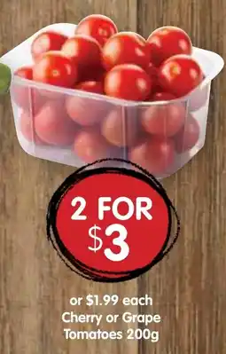 Spudshed Cherry or Grape Tomatoes offer