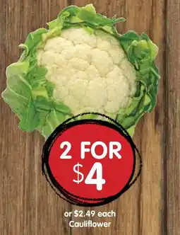 Spudshed Cauliflower offer