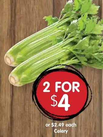 Spudshed Celery offer
