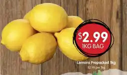 Spudshed Lemons Prepacked offer